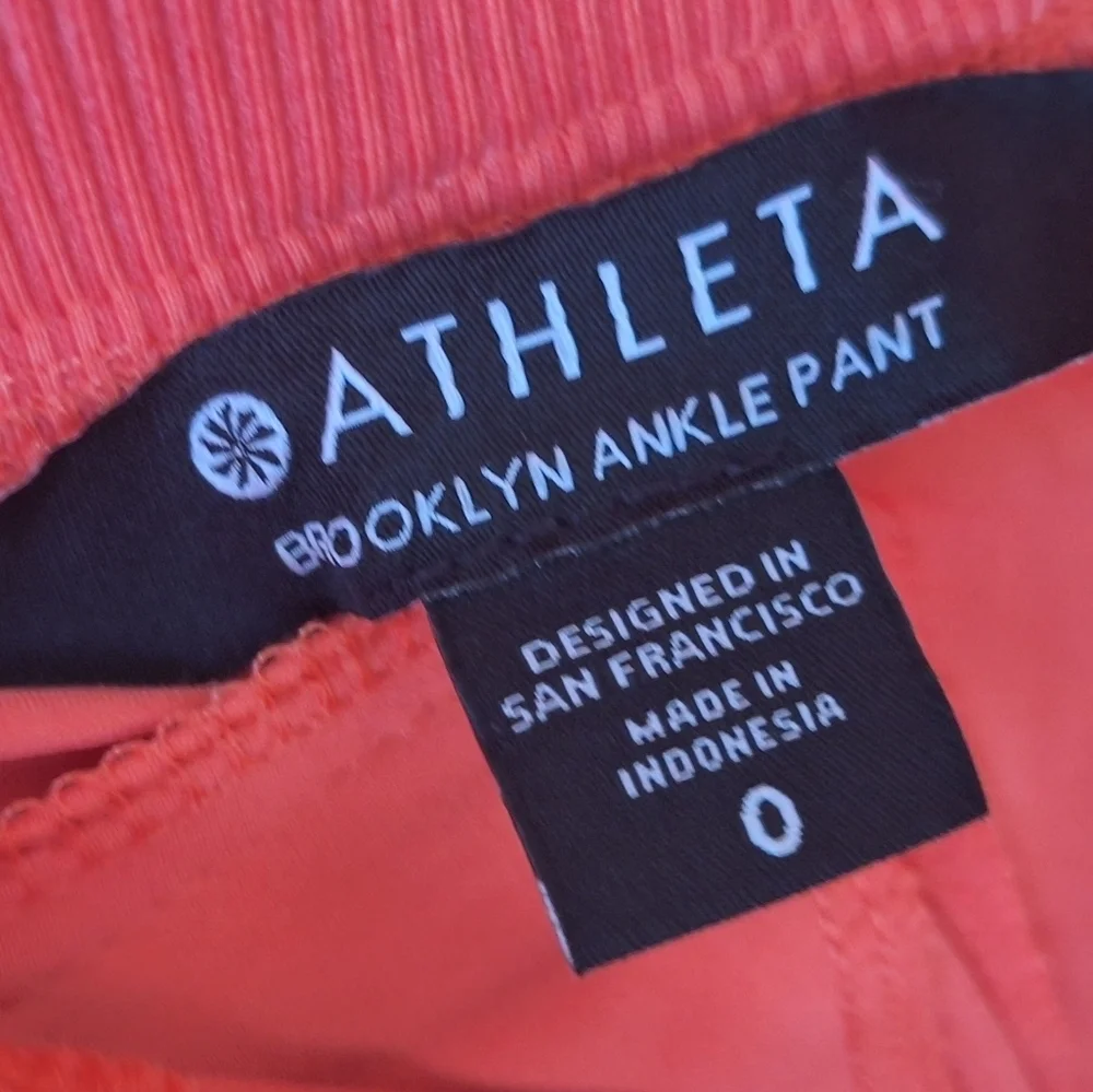 Athleta Brooklyn Ankle Pant Orange Haze Size 0 - Picture 11 of 11